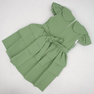 سارافون دخترانه دامن چین دار