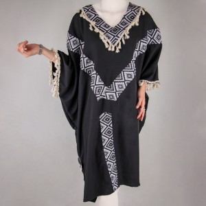 کفتان یقه هفتی طرح لوزی زنانه