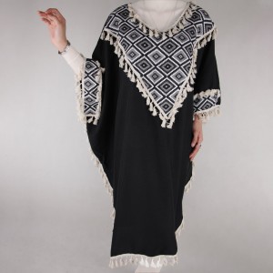 کفتان زنانه یقه هفتی دور یقه لوزی