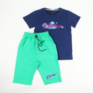 ست تیشرت و شلوارک پسرانه چاپ دارITAK