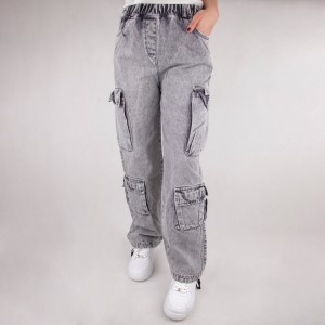 شلوار کارگو زنانه و بچه گانه جیب دار برند MARK