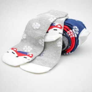 جوراب بچه گانه سفید طرح روباه CHICCO