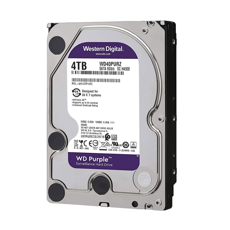 قیمت هارد وسترن دیجیتال بنفش 4 ترابایت گارانتی (سازگار)