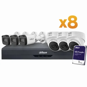 پک 8 کانال دوربین مداربسته داهوا