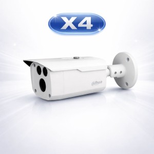 پکیج آماده نصب۴ دوربین داهوا ( دید درشب ۷۰ متری) مناسب باغ و ویلا ۱۲۰۰DP