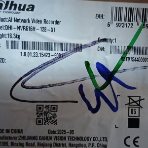 دستگاه ان وی آر 128 کانال داهوا مدل DHI-NVR616H-128-XI