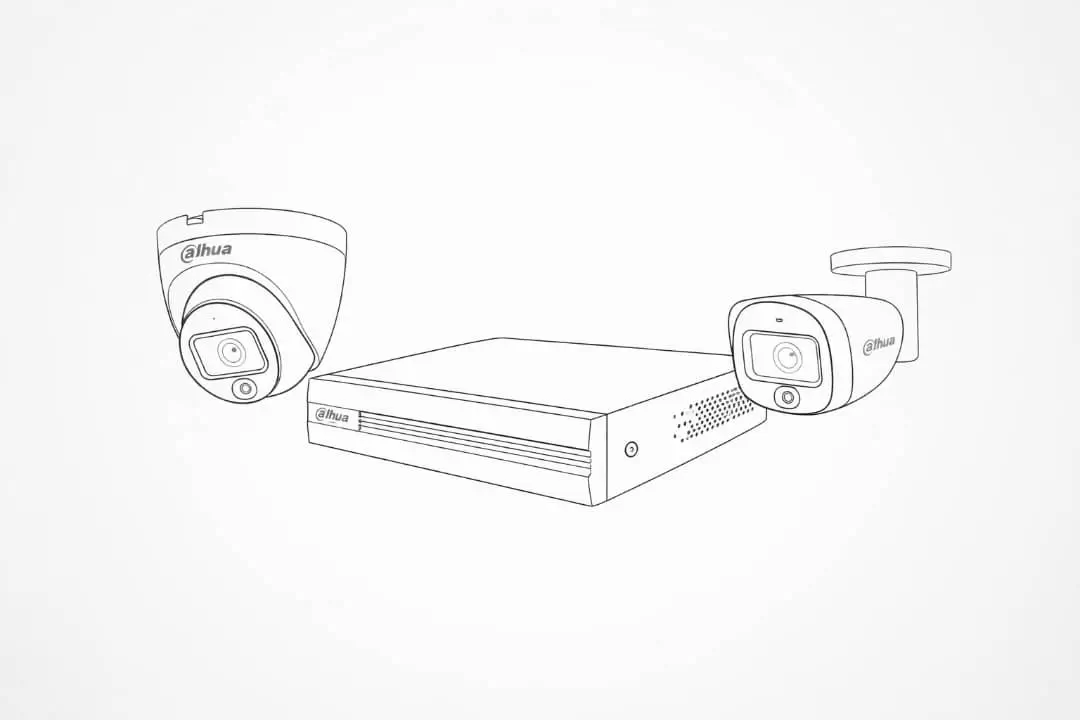 پکیج ۸ کانال دوربین مداربسته داهوا فول کالر