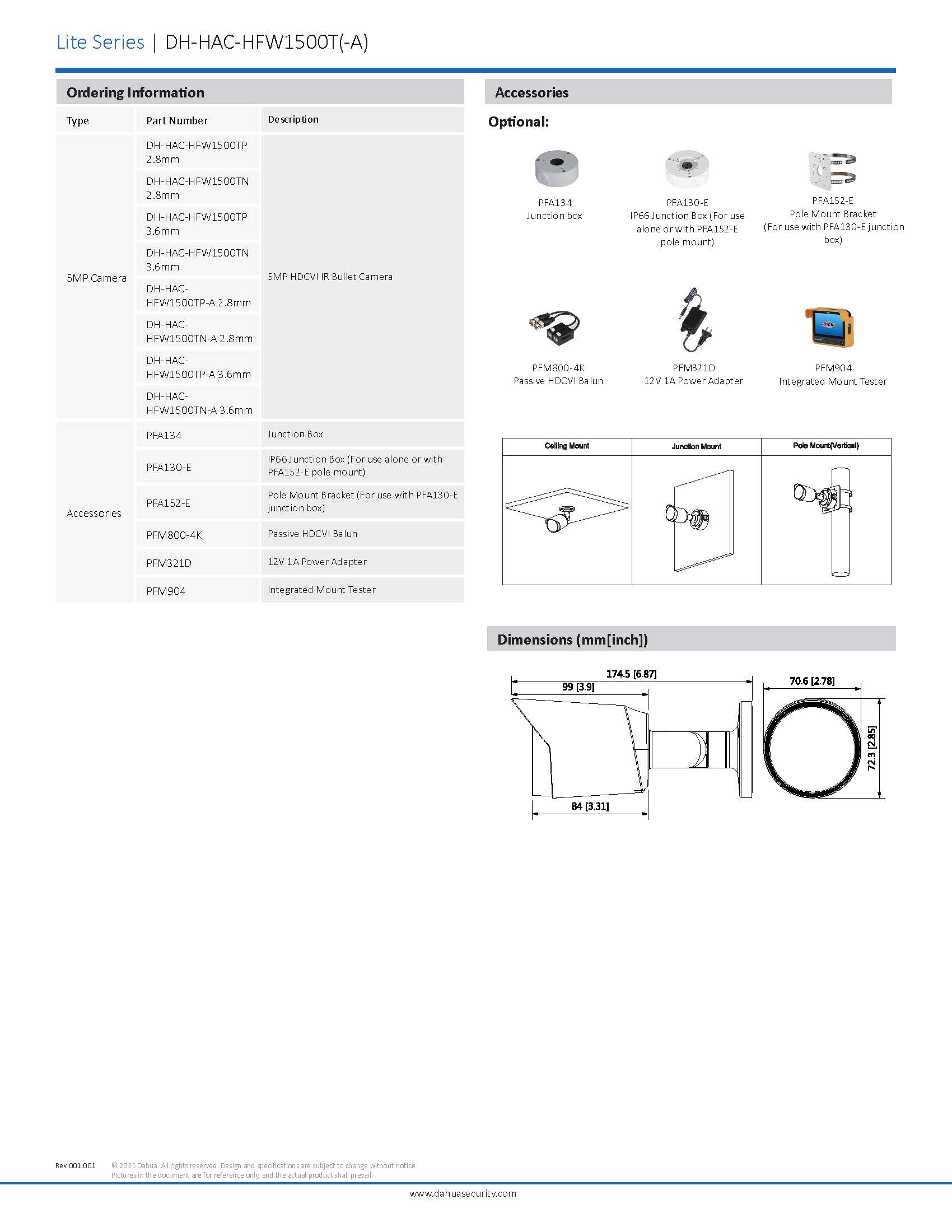 قیمت و خرید دوربین داهوا DH-HAC-HFW1500TP-A