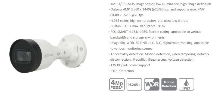 قیمت و خرید دوربین داهوا مدل DH-IPC-HFW1431S1P