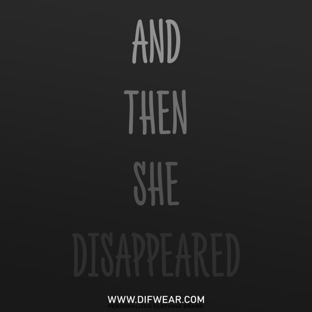 تیشرت And Then She Disappeared