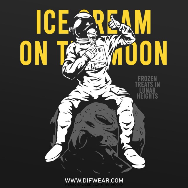 تیشرت Ice Cream On The Moon