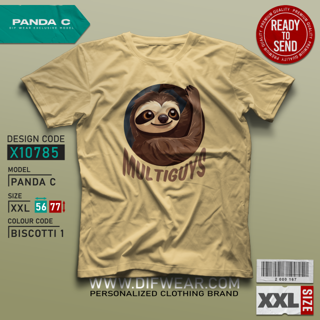 تیشرت (XXL PANDA C) Sloth #7