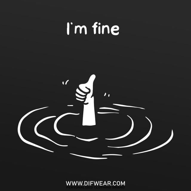 تیشرت I'm Fine #18