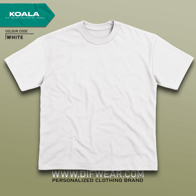 تیشرت طرح انتخابی KOALA-4XL64.80-WHITE