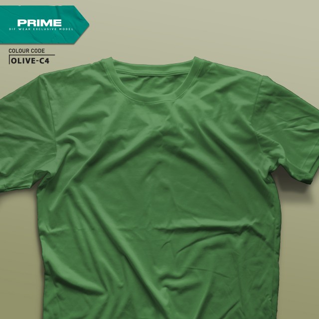 تیشرت طرح انتخابی PRIME-L48.70-OLIVE-C4