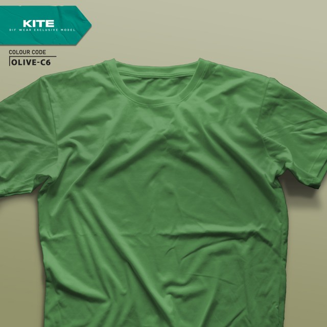 تیشرت طرح انتخابی KITE-XL54.76-OLIVE-C6
