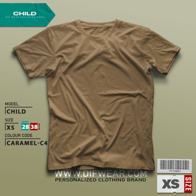 تیشرت طرح انتخابی PRIME-M-CARAMEL-C4