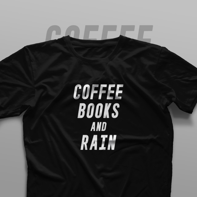 تیشرت Coffee, Books and Rain