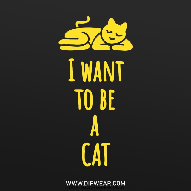 تیشرت I Want To Be a Cat