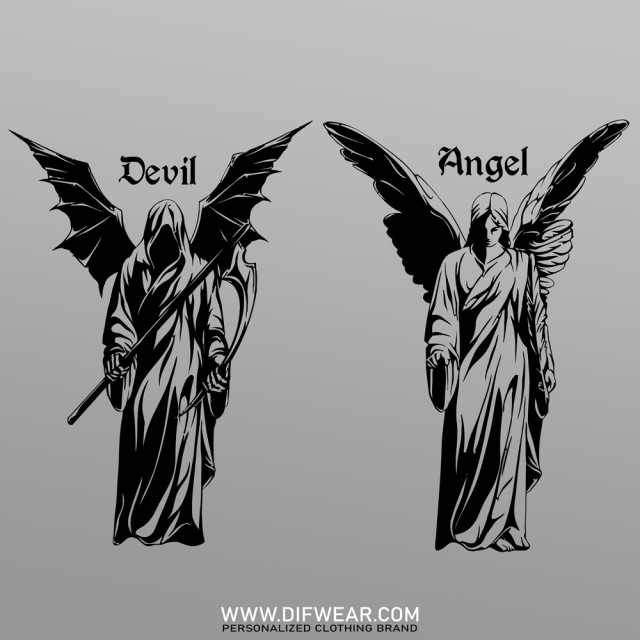 تیشرت Angel and Devil