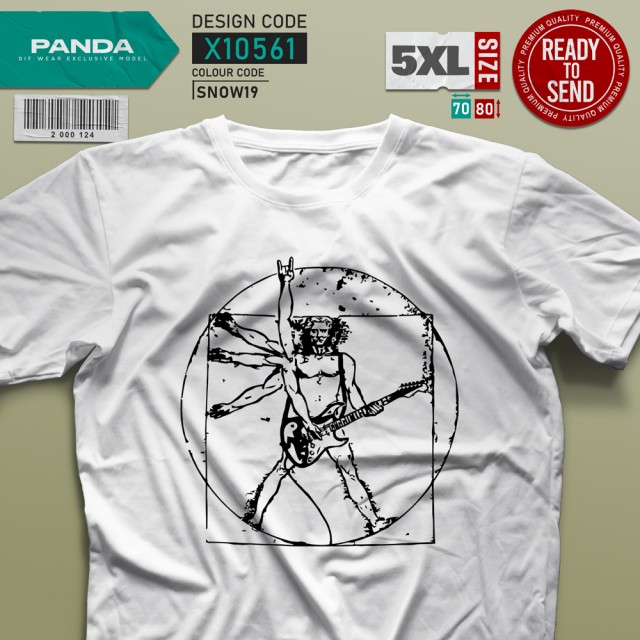 تیشرت (5XL PANDA) Leonardo Da Vinci vs. Rocker