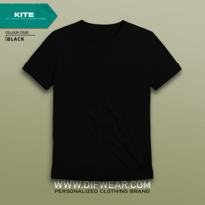 تیشرت طرح انتخابیKITE-L50.70-BLACK