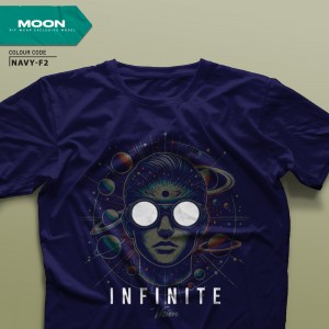 تیشرت ارسال فوری MOON-XL52.72-NAVY-F2