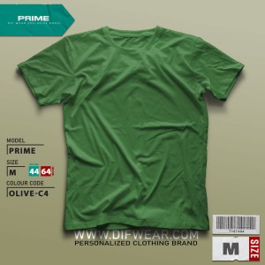 تیشرت طرح انتخابی PRIME-M-OLIVE-C4