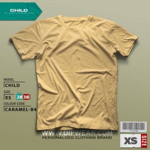 تیشرت طرح انتخابی CHILD-XS-CARAMEL-B4