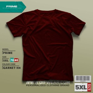 تیشرت طرح انتخابی PRIME-5XL-GARNET-H4