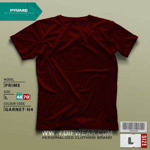 تیشرت طرح انتخابی PRIME-L-GARNET-H4