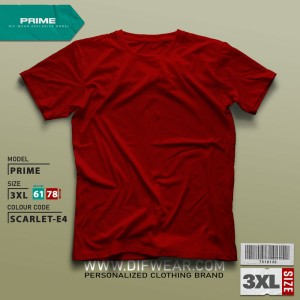 تیشرت طرح انتخابی PRIME-3XL-SCARLET