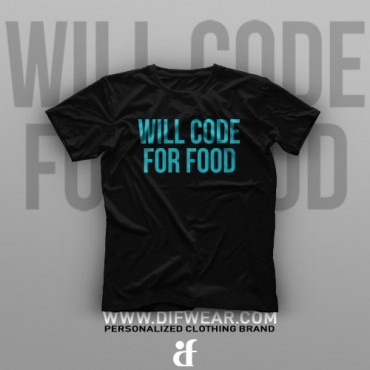 تیشرت Programming: Will Code For Food #5