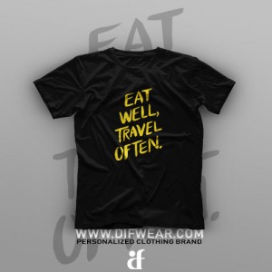 تیشرت Eat Well, Travel Often