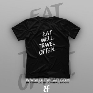 تیشرت Eat Well, Travel Often