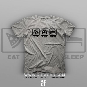 تیشرت Eat, Game, Sleep