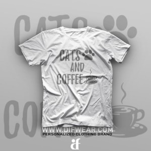 تیشرت Cats and Coffee