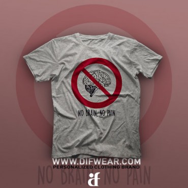 تیشرت No Brain #1