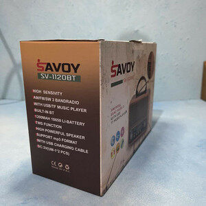 اسپیکر بلوتوثی قابل حمل ساووی مدل sv-1120BT