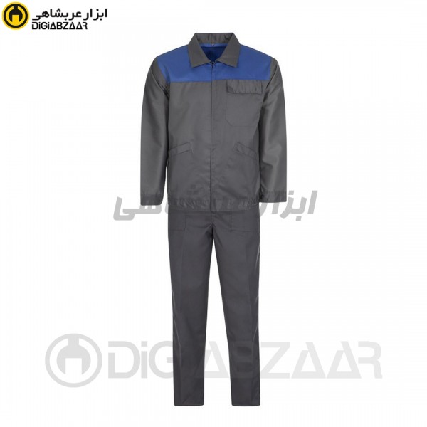 لباس کار مدل ایران خودرویی کجراه طوسی  سایز XL