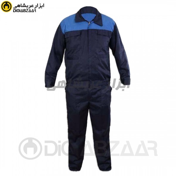 لباس کار مدل ایران خودرویی کجراه سرمه ای سایز XXL