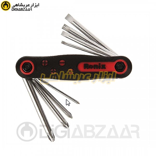 پیچ گوشتی 8 عددی تاشو رونیکس مدل RH-2900