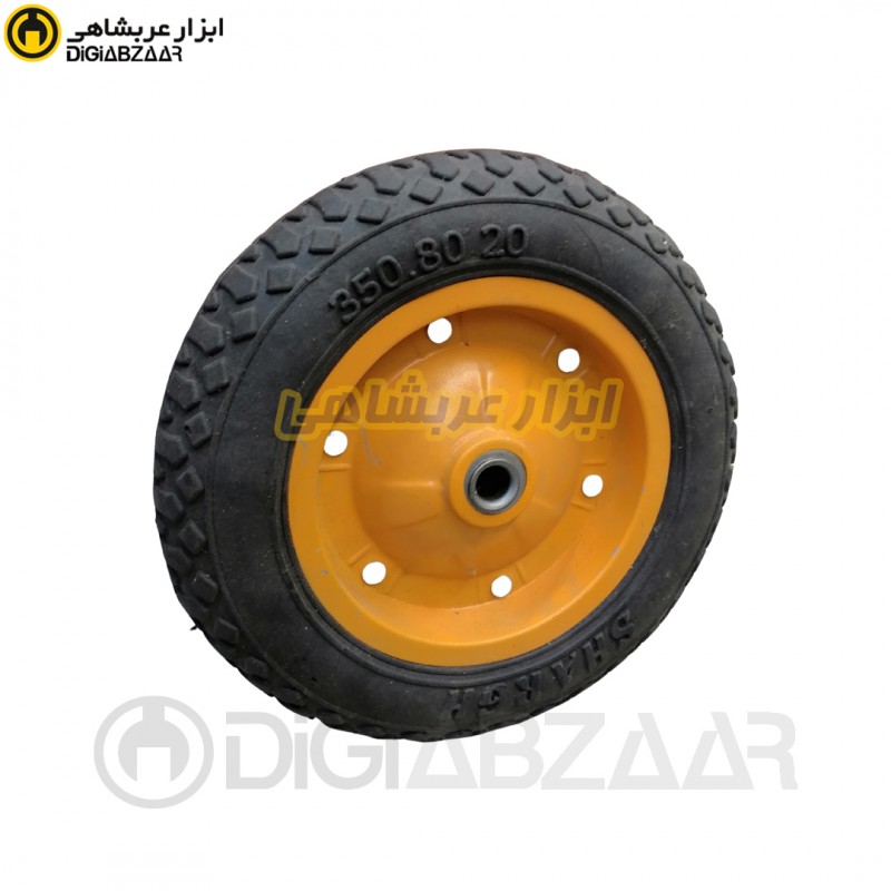 چرخ فرغون تیوپلس pvc بلبرینگی سایز 350x80 شرق SHARGH