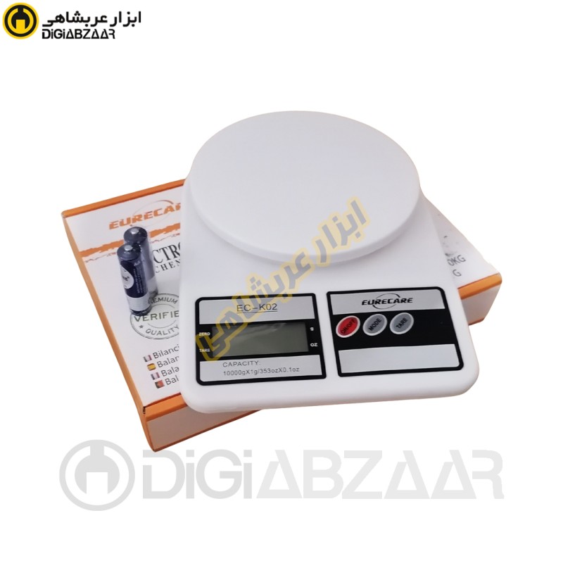 ترازو 10 کیلویی آشپزخانه EURECARE مدل EC-K02
