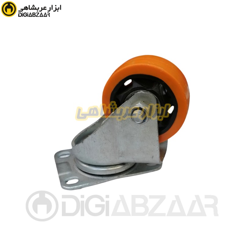 چرخ 7.5 کفی گردان بلبرینگی نارنجی