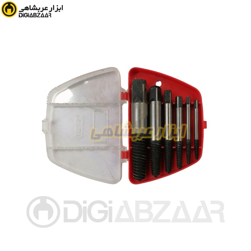 قلاویز چپ گرد شیاری 6 پارچه از 1/8 تا 1 اینچ جی اکس ال