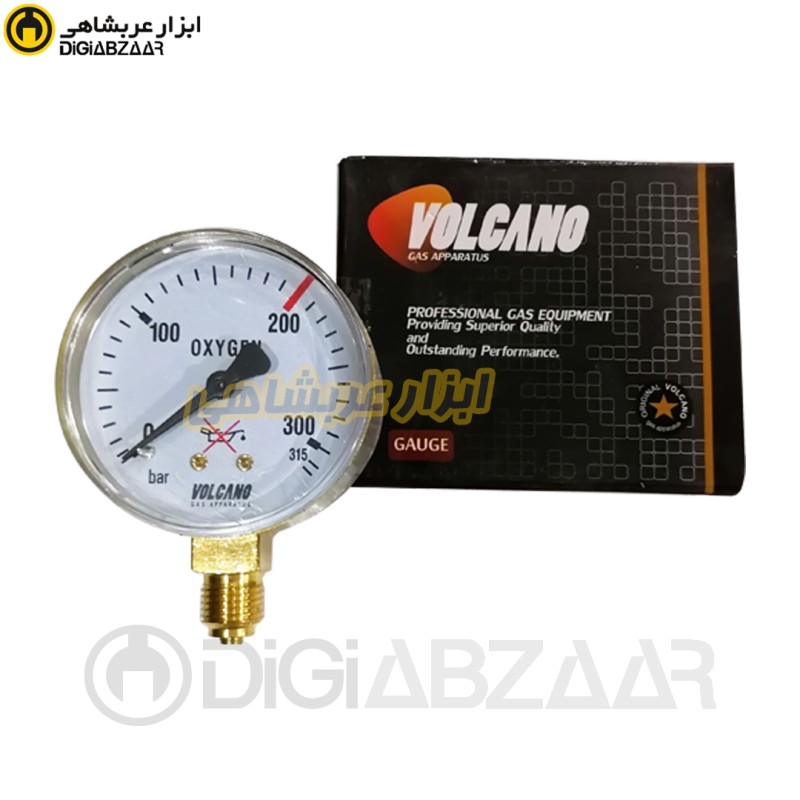 مانومتر رگلاتور اکسیژن 315 بار ولکانو VOLCANO