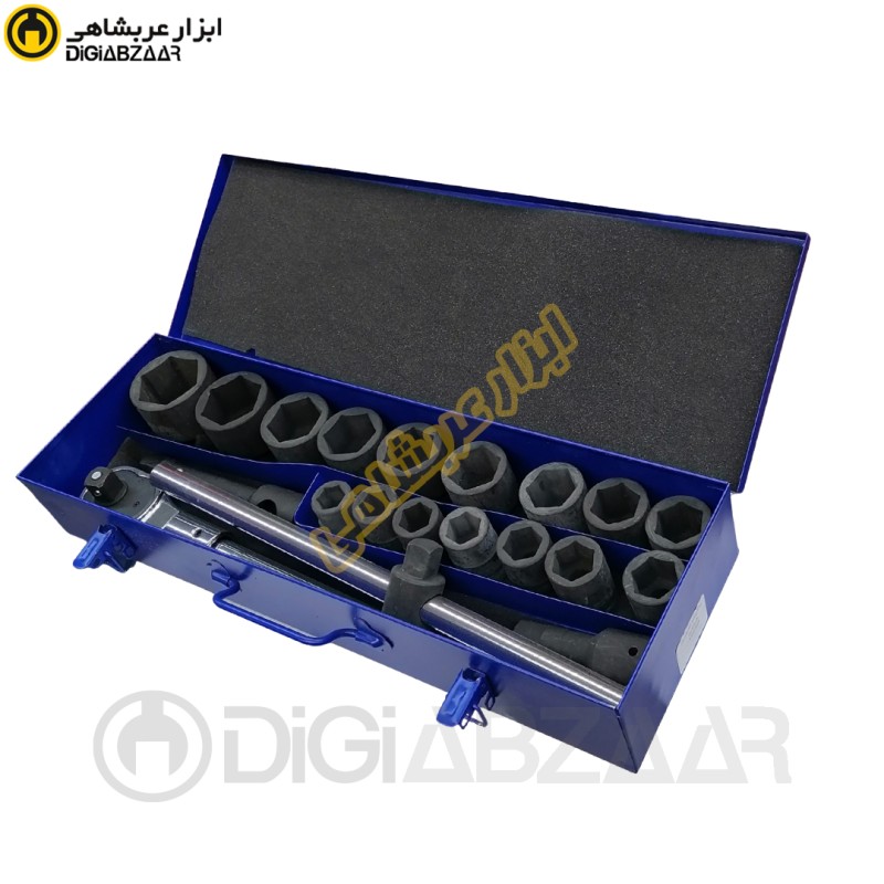 جعبه بکس 6 پر 3/4 اینچ مشکی 20 پارچه از 19 تا 50 میل به همراه کمک بکس 4 و 8 اینچ و دسته بکس 18 اینچ هانسول HANSOL