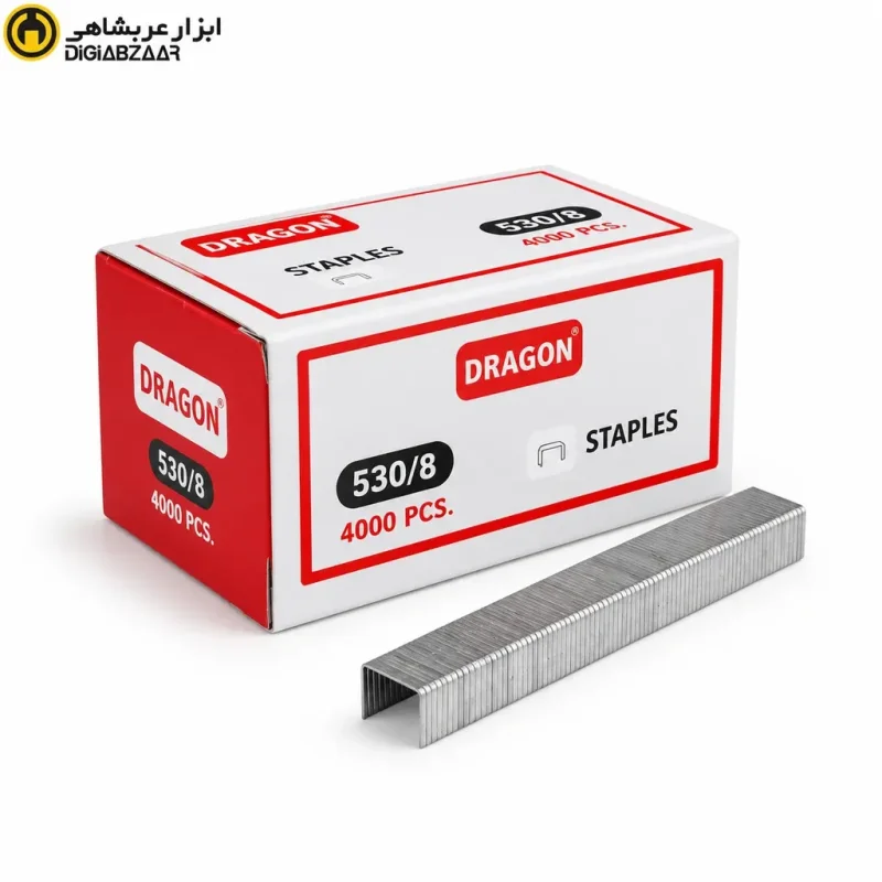 سوزن منگنه‌کوب دستی دراگون سایز 530/8 بسته 3200 عددی