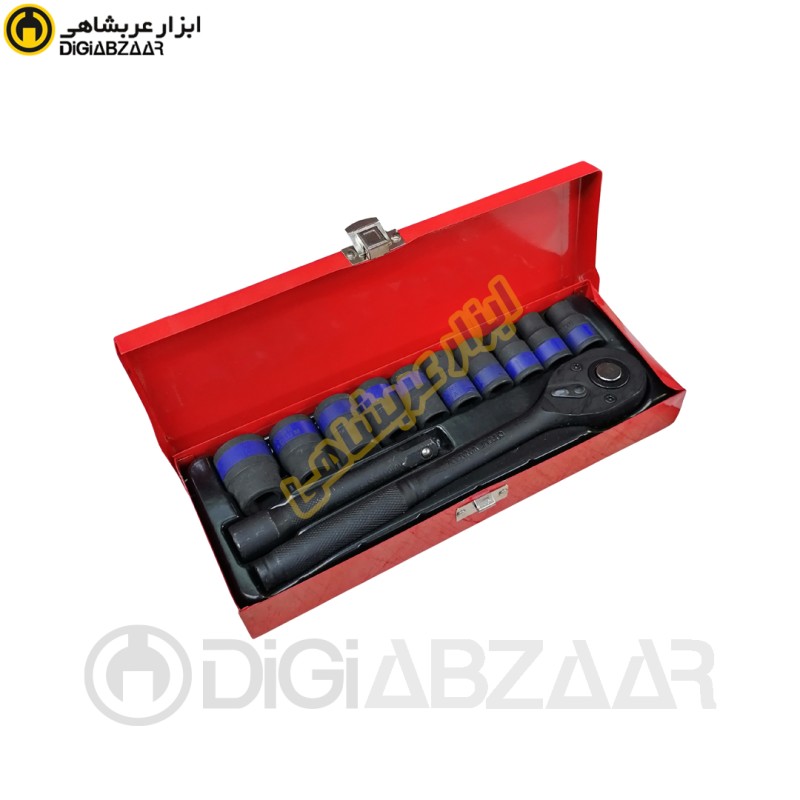 جعبه بکس 6 پر 1.2 اینچ مشکی 12 پارچه مدلG-20017 دکک